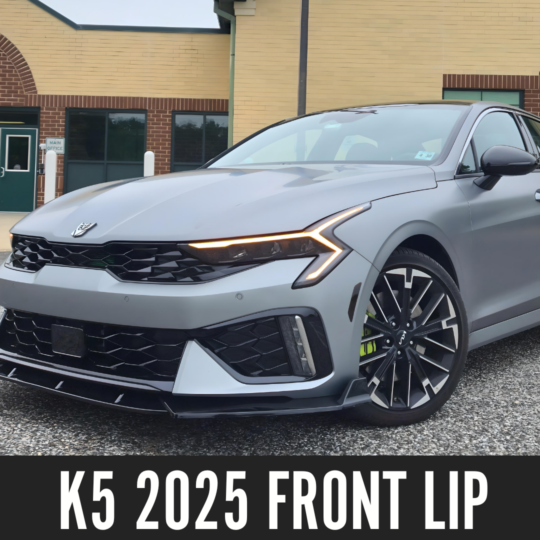 Low Profile Front Lip for Kia K5 2025 | Easy Installation with 3M Tape & Screws