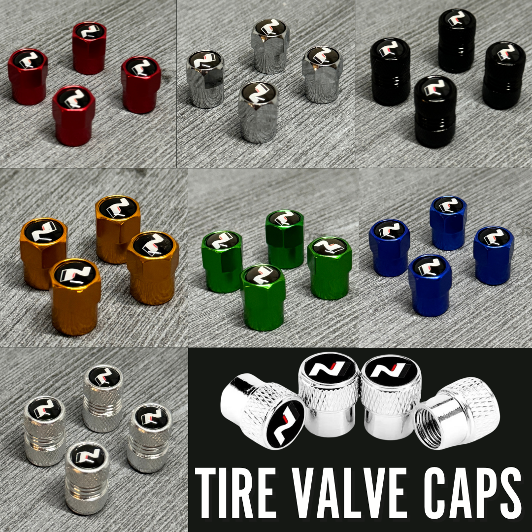 Tire Valve Covers | N Style Universal Fit (Pack of 4)