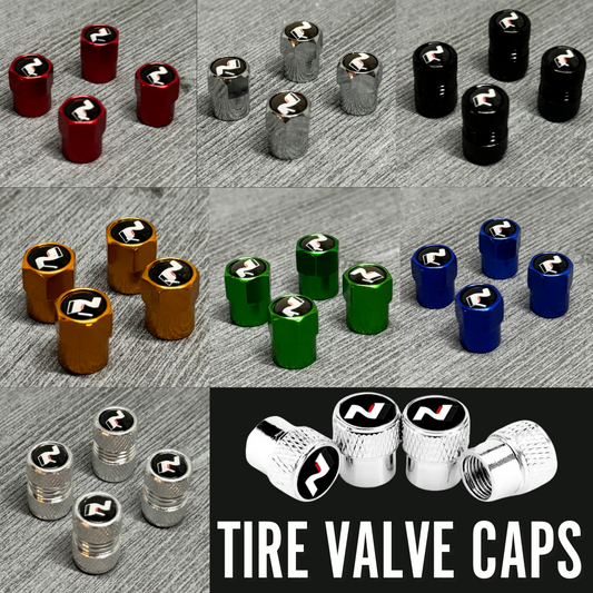 Tire Valve Covers | N Style Universal Fit (Pack of 4)