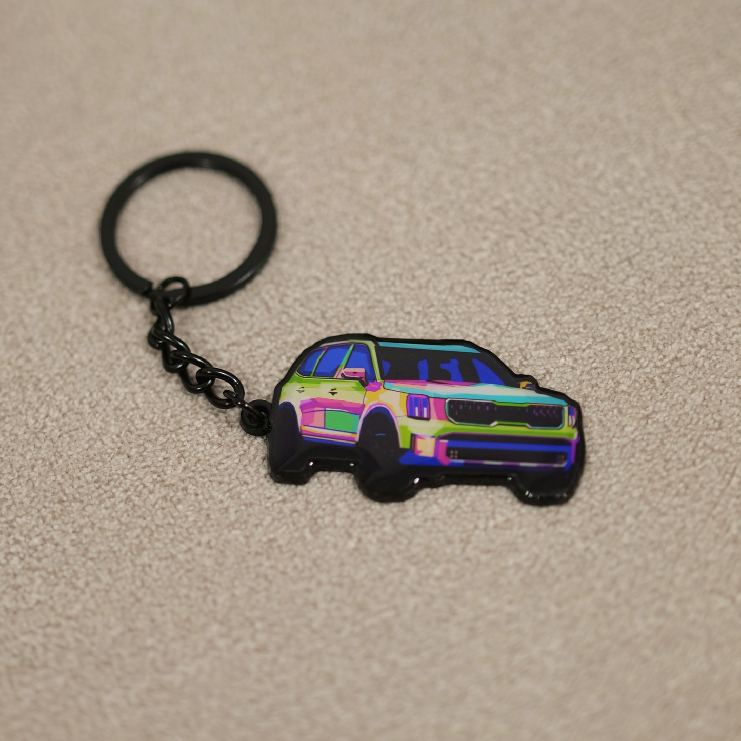 Kia Telluride Abstract Epoxy Keychain - The Ultimate Accessory (2021-2025 Models)