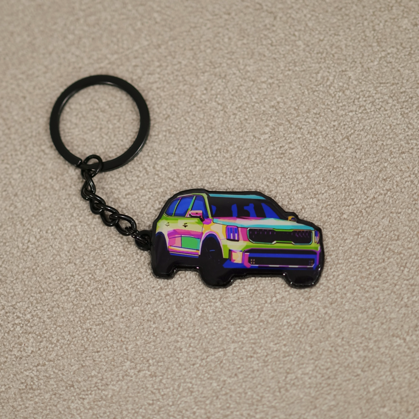 Kia Telluride Abstract Epoxy Keychain - The Ultimate Accessory (2021-2025 Models)