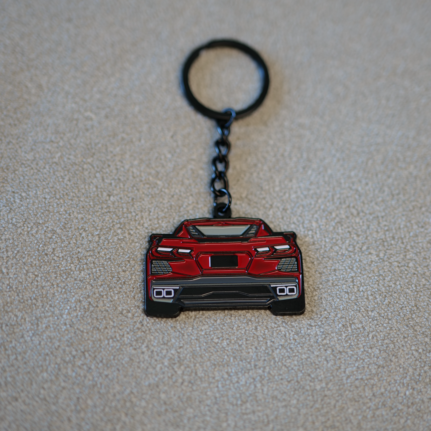 C8 Corvette Molded Keychain for Corvette Owners | Perfect Gift for Corvette Enthusiasts