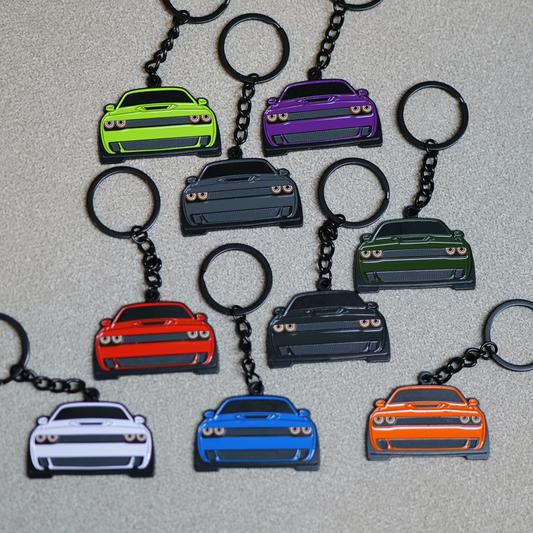 Dodge Challenger Molded Keychain for Challenger Owners | Perfect Gift for Dodge Enthusiasts