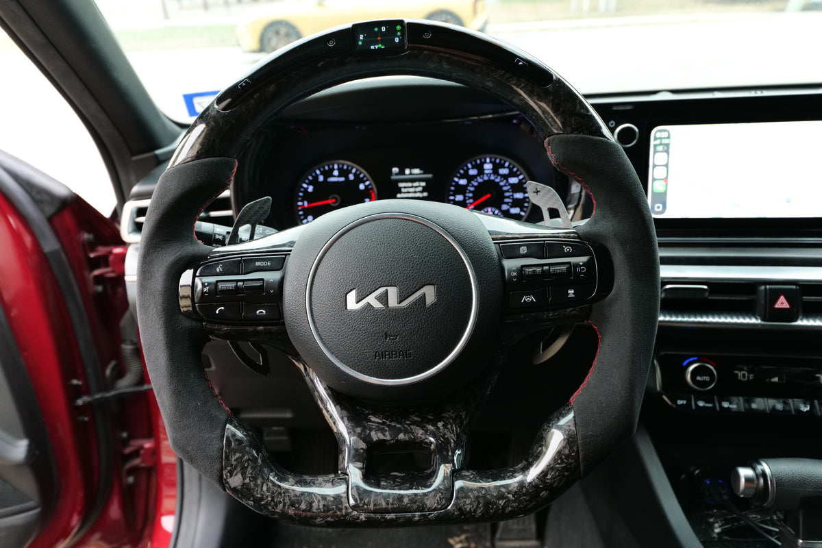 Carbon Fiber Steering Wheel Fully Customizable for Kia K5 (2021-2026)