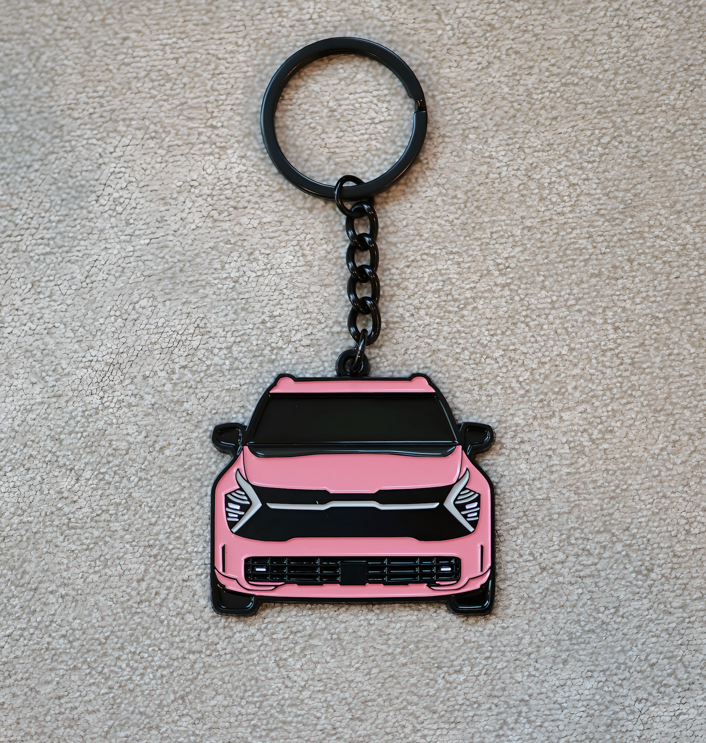 Exclusive Pink Molded Keychains | Supra / K5 / Stinger / Forte / Elantra / BMW / Mustang / Camaro / Tesla | Breast Cancer Awareness