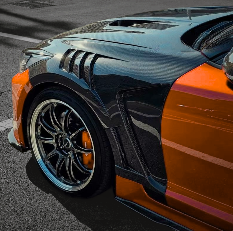 Kia Stinger Vented Fenders Carbon Fiber / Fiberglass 2018+ | OEM Fitment