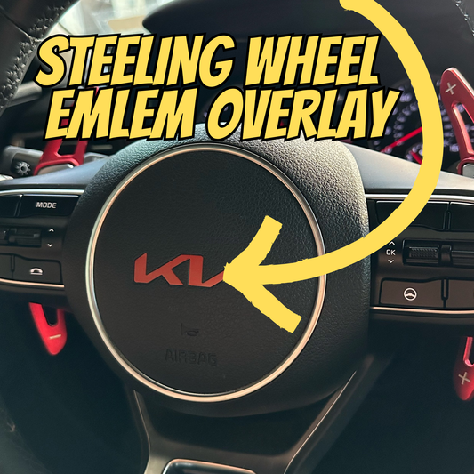 Steering Wheel Overlay Stickers – Custom Colors for All Kia Models