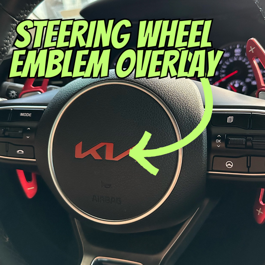 Steering Wheel Overlay Stickers – Custom Colors for All Kia Models