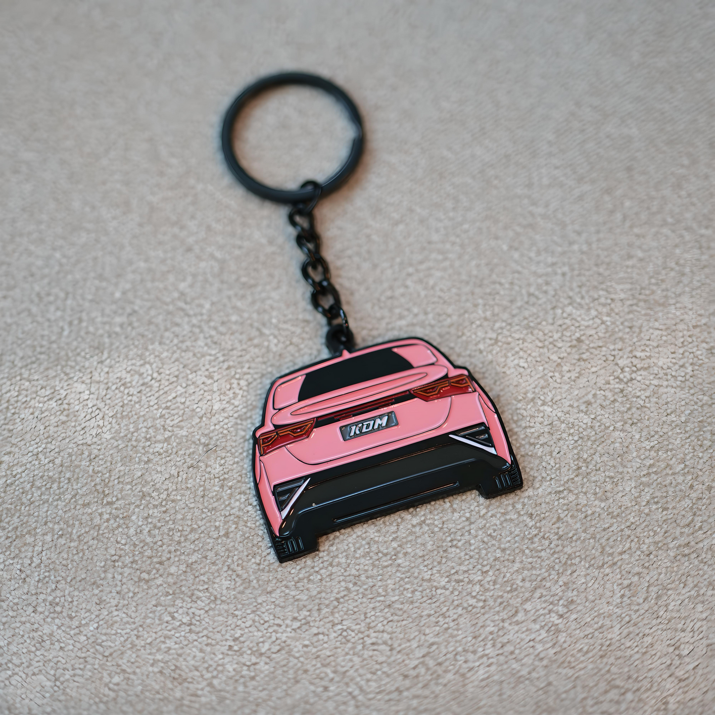 Exclusive Pink Molded Keychains | Supra / K5 / Stinger / Forte / Elantra / BMW / Mustang / Camaro / Tesla | Breast Cancer Awareness