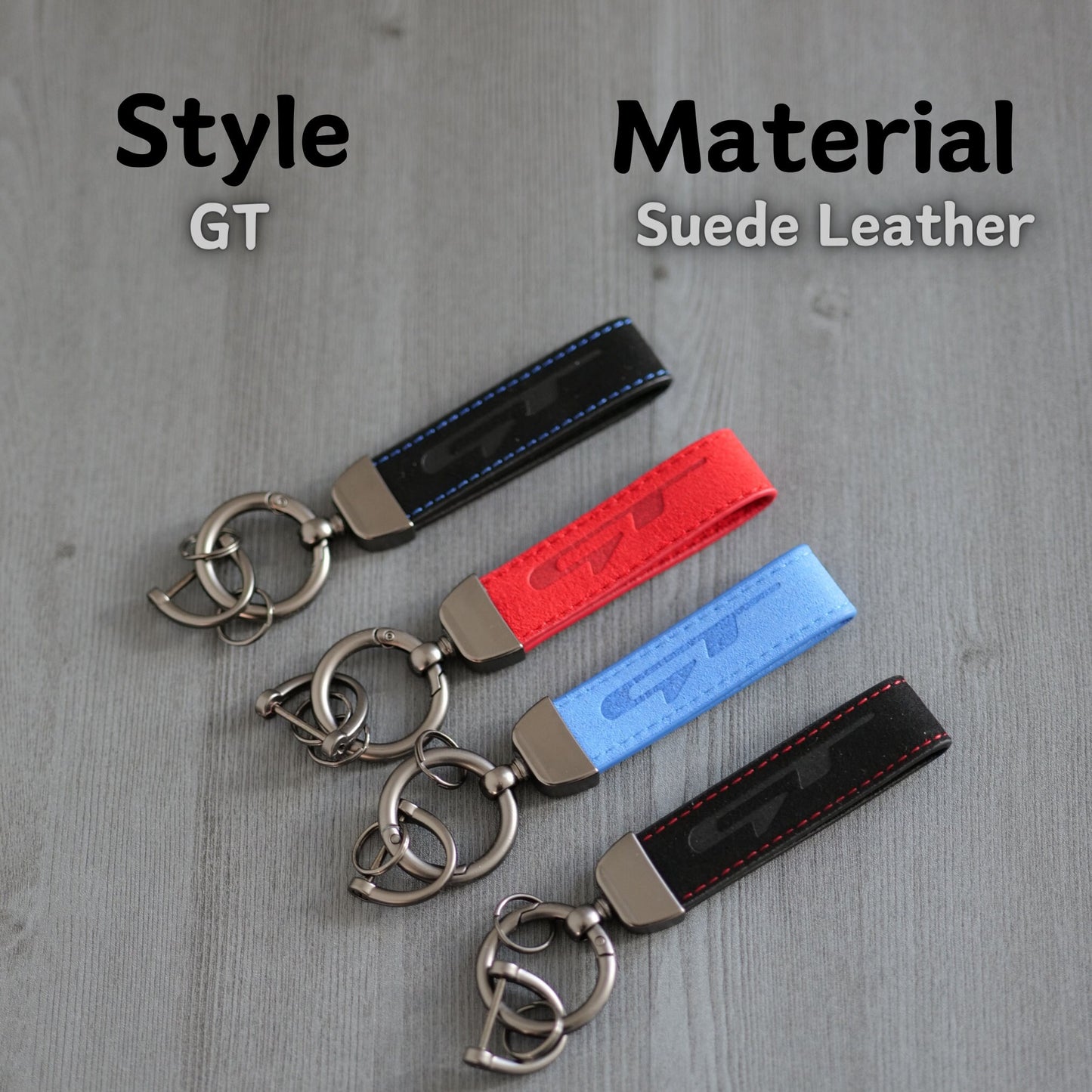 Performance Style Sueded Leather Keychain – Fits Kia GT & Sport Trims