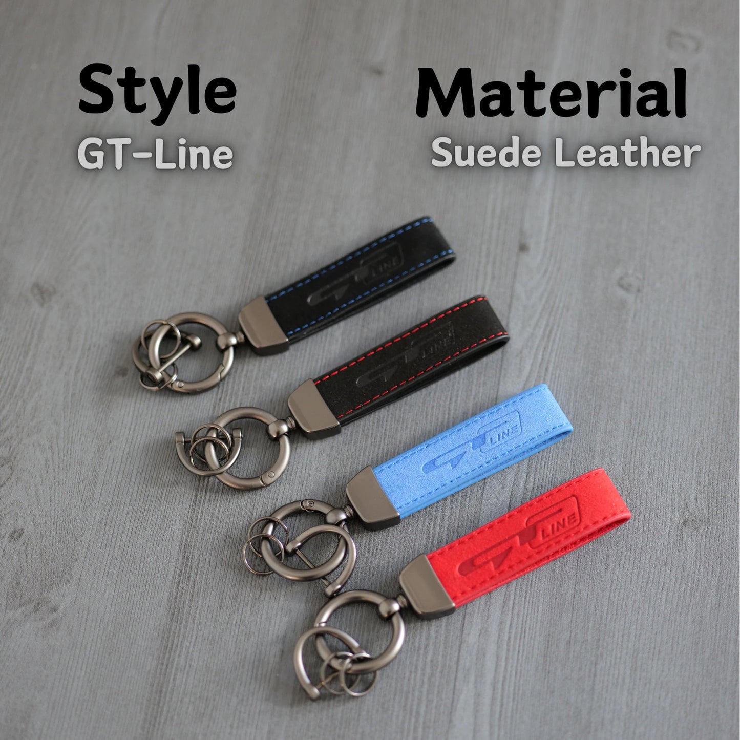 Performance Style Sueded Leather Keychain – Fits Kia GT & Sport Trims
