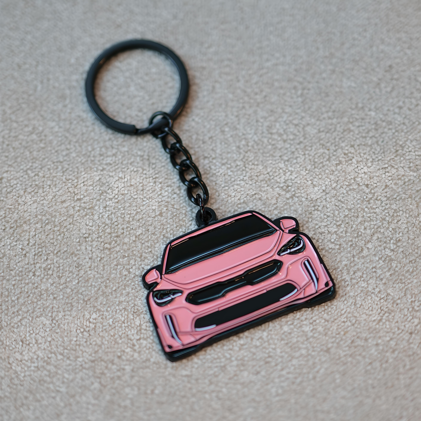 Exclusive Pink Molded Keychains | Supra / K5 / Stinger / Forte / Elantra / BMW / Mustang / Camaro / Tesla | Breast Cancer Awareness