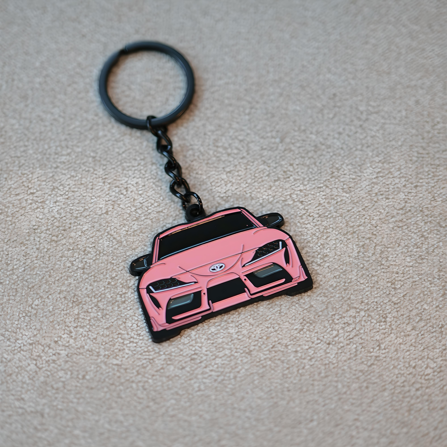 Exclusive Pink Molded Keychains | Supra / K5 / Stinger / Forte / Elantra / BMW / Mustang / Camaro / Tesla | Breast Cancer Awareness