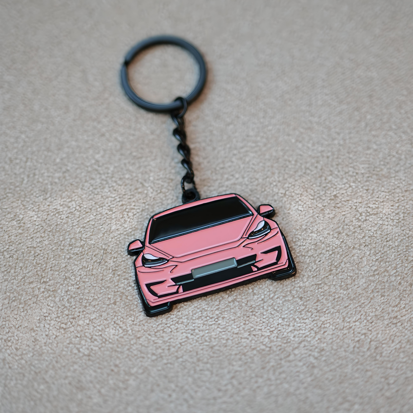 Exclusive Pink Molded Keychains | Supra / K5 / Stinger / Forte / Elantra / BMW / Mustang / Camaro / Tesla | Breast Cancer Awareness