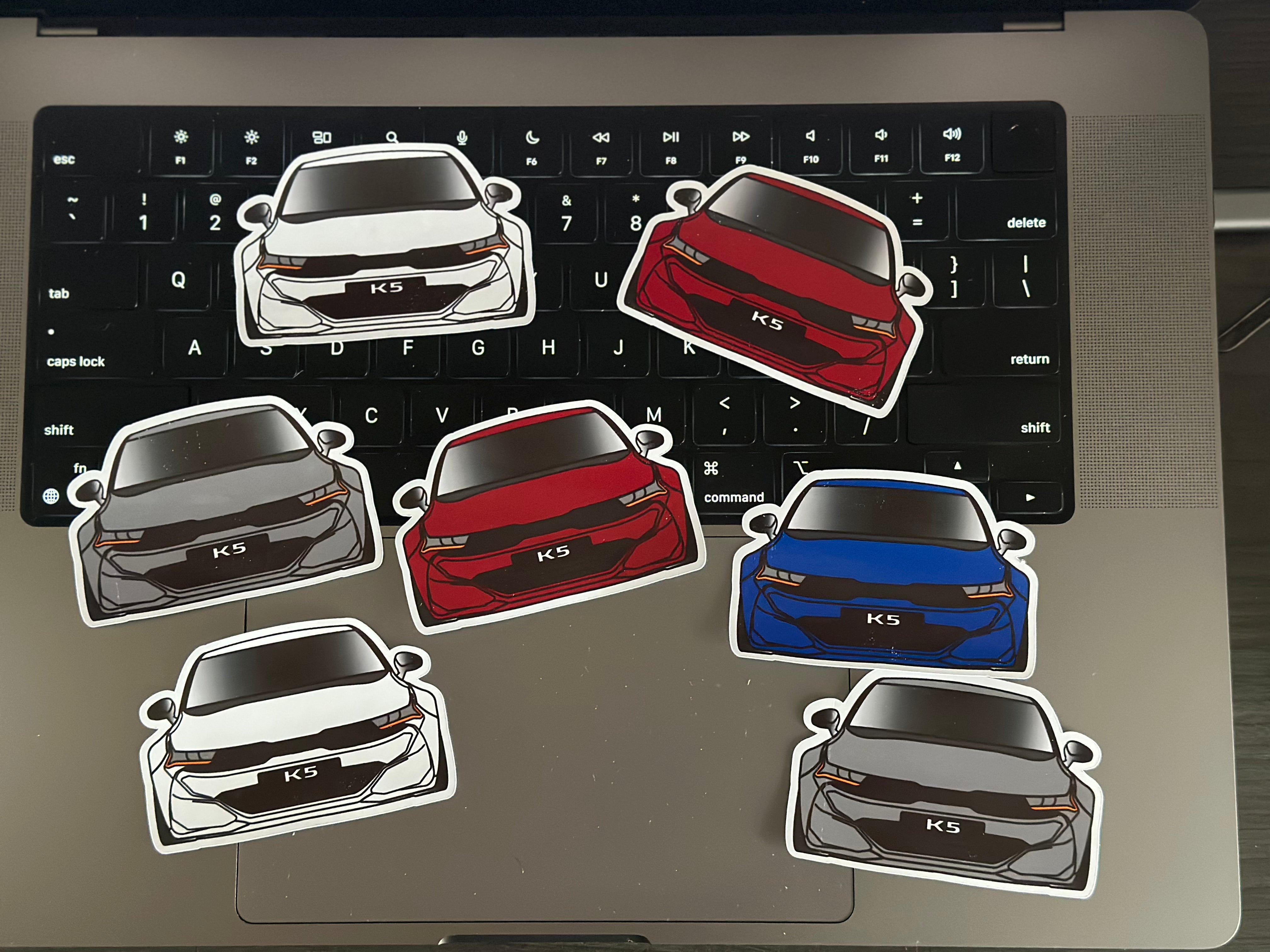 K5 Front Stickers (Pack of 4) – KDM Accessories