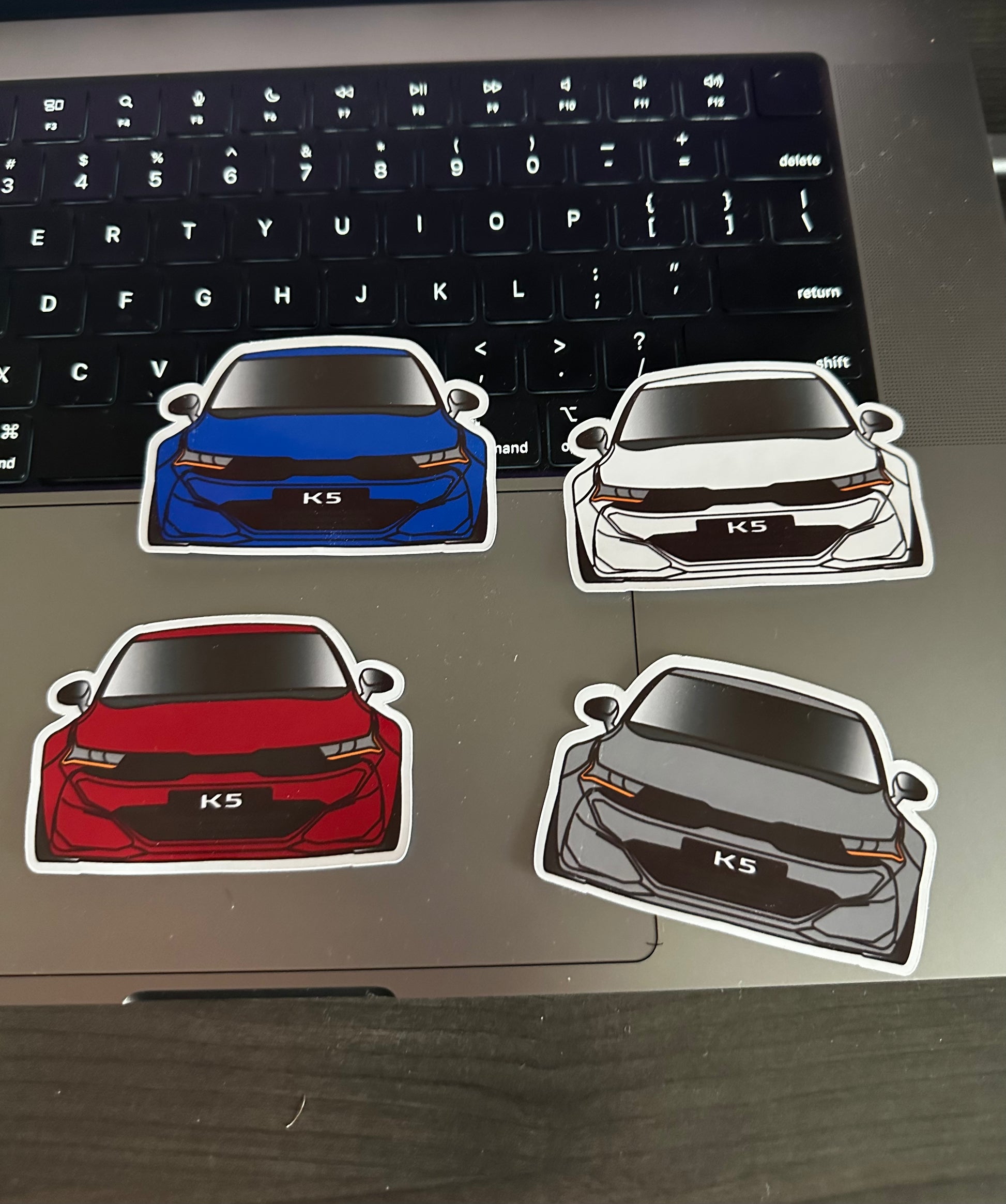 K5 Front Stickers (Pack of 4) – KDM Accessories